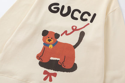 Cute Puppy Print Sweatshirt